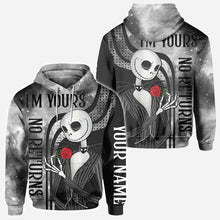 Load image into Gallery viewer, Personalized Nightmare All Over Hoodie for Couples | Custom Name Gift
