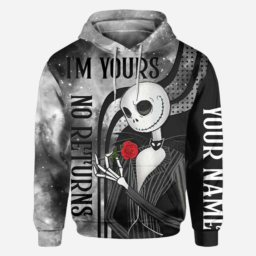 Personalized Nightmare All Over Hoodie for Couples | Custom Name Gift