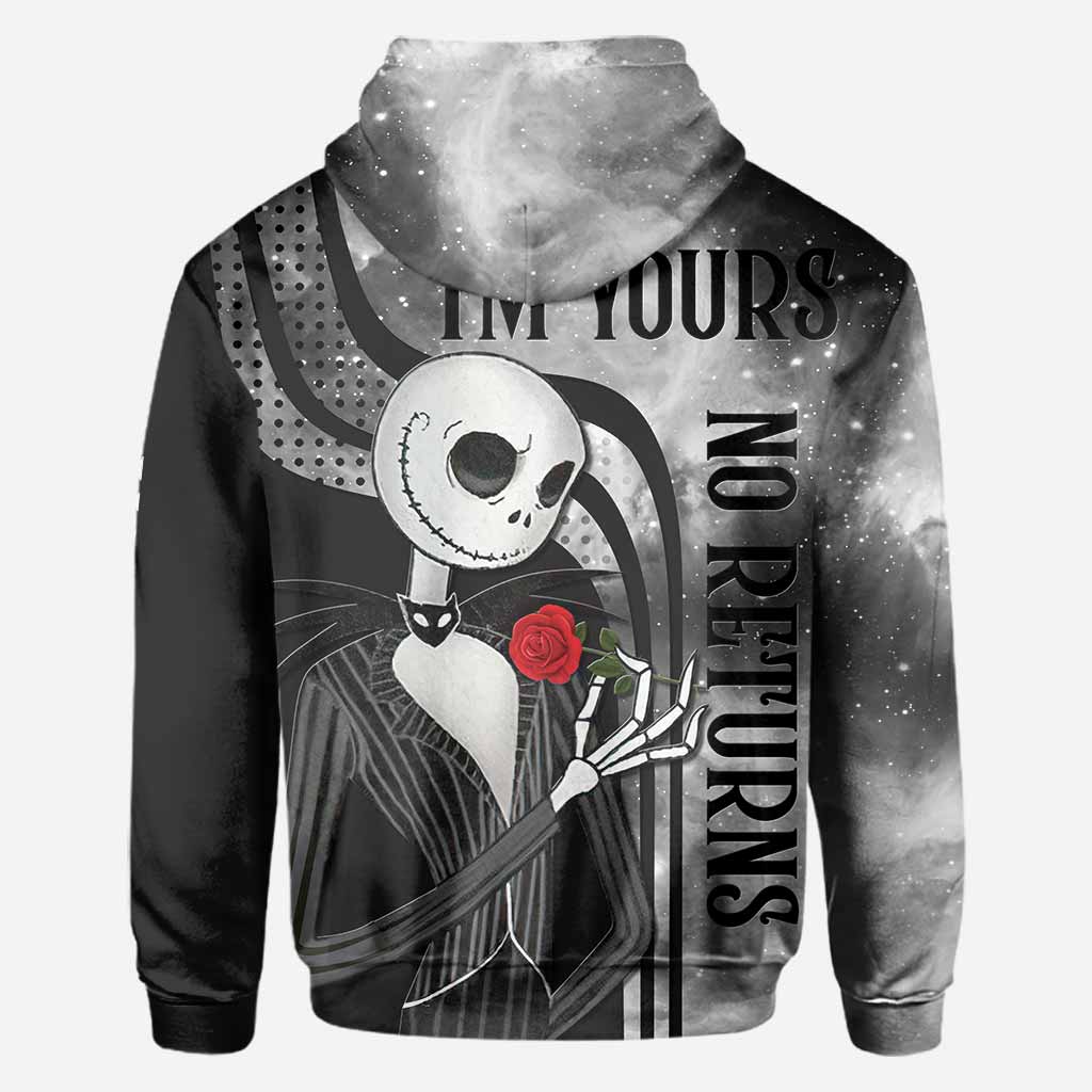 Personalized Nightmare All Over Hoodie for Couples | Custom Name Gift