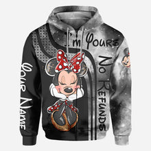 Load image into Gallery viewer, Personalized Mickey Mouse All Over T-shirt and Hoodie Gift for Couples
