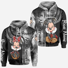 Load image into Gallery viewer, Personalized Mickey Mouse All Over T-shirt and Hoodie Gift for Couples
