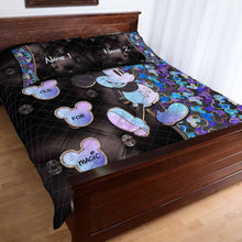 Load image into Gallery viewer, Personalized Mickey Mouse Quilt Set Custom Names 50th Anniversary Gift
