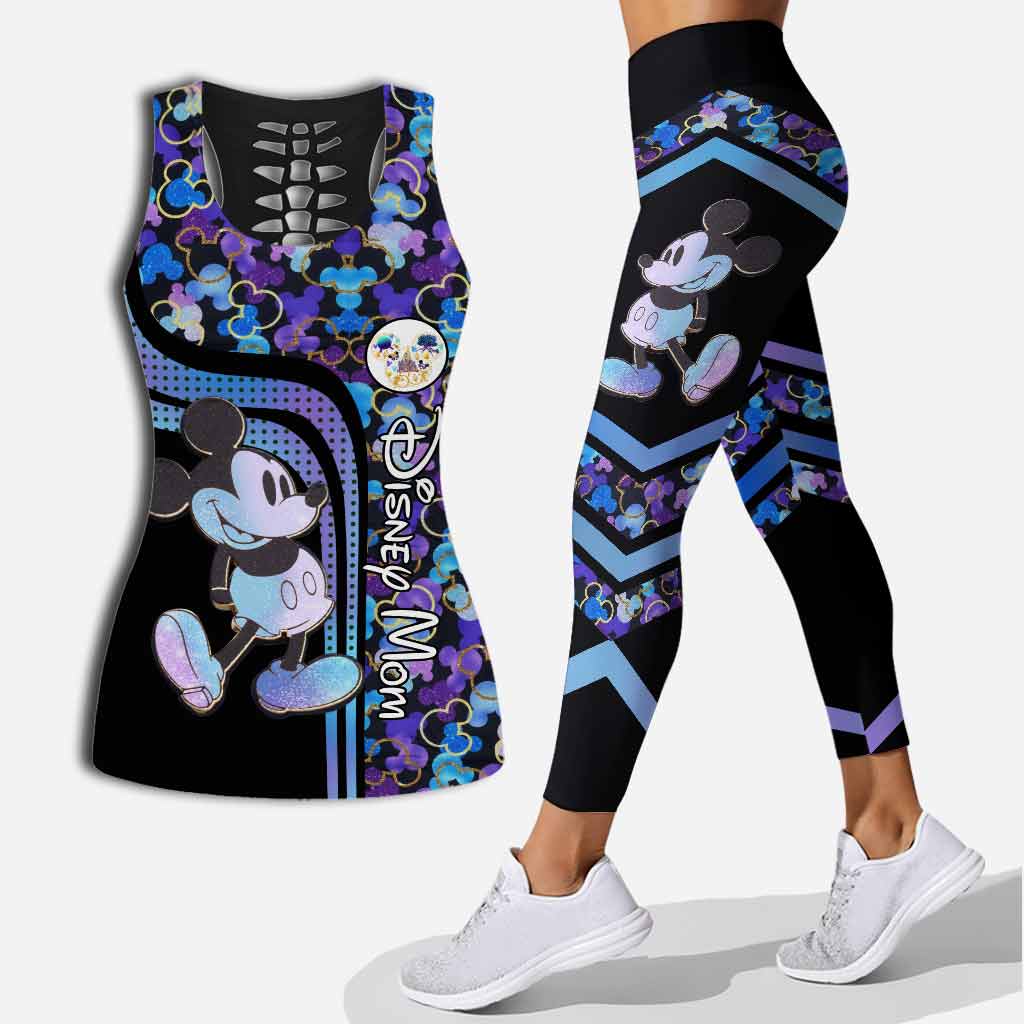 Personalized Disney Mom Hollow Tank & Leggings Set Gift Idea