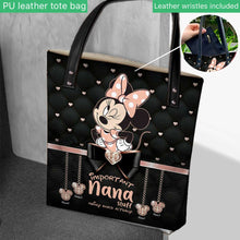 Load image into Gallery viewer, Personalized Mother's Day Tote Bag with Minnie Mouse Print
