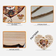 Load image into Gallery viewer, Personalized Wooden Heart Sign for Grandma - Custom Name Gift for Mother's Day
