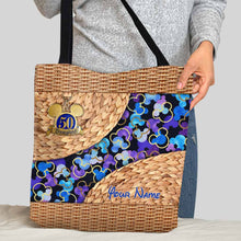 Load image into Gallery viewer, Personalized 50th Anniversary Mouse Ears Tote Bag Custom Name
