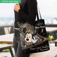 Load image into Gallery viewer, Personalized Teacher Tote Bag with Custom Name &amp; Design

