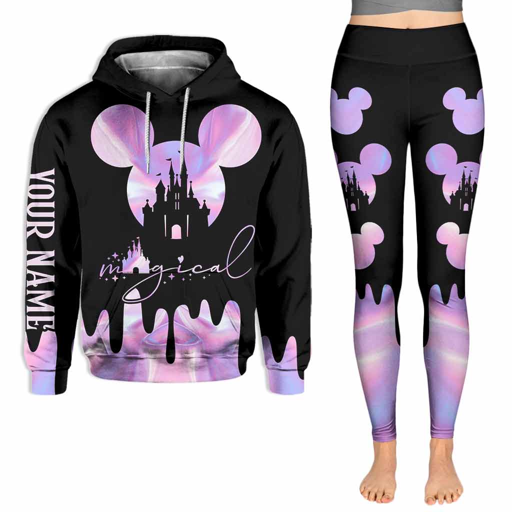 Personalized Mickey Mouse Hoodie and Leggings Set for Kids & Adults | Magical Gift
