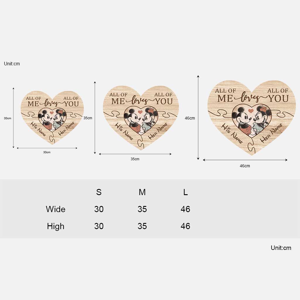Personalized Heart-Shaped Wood Sign Custom Names Romantic Gift