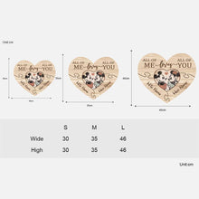 Load image into Gallery viewer, Personalized Heart-Shaped Wood Sign Custom Names Romantic Gift
