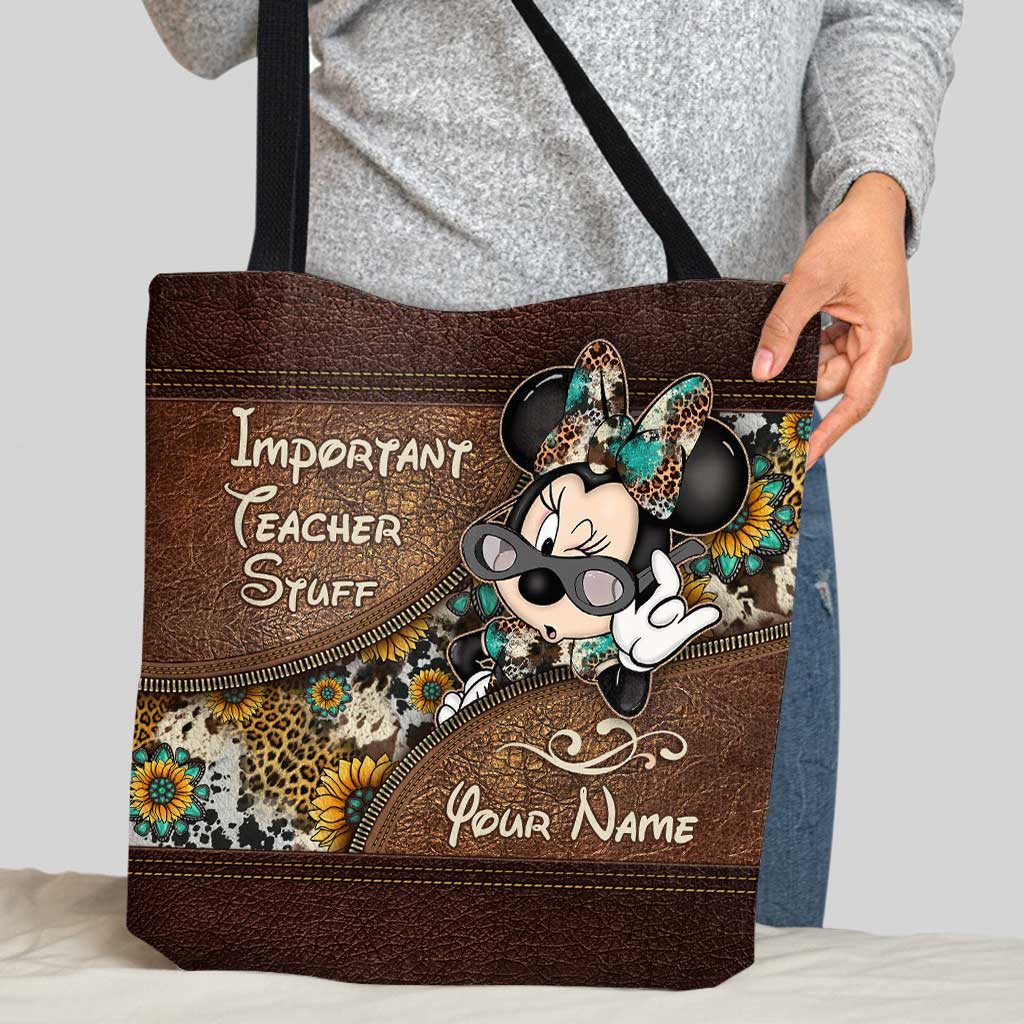 Personalized Tote Bag for Teachers with Custom Name Gift