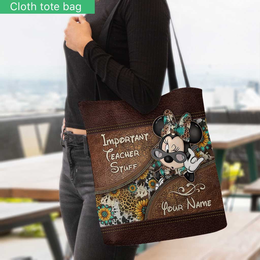 Personalized Tote Bag for Teachers with Custom Name Gift