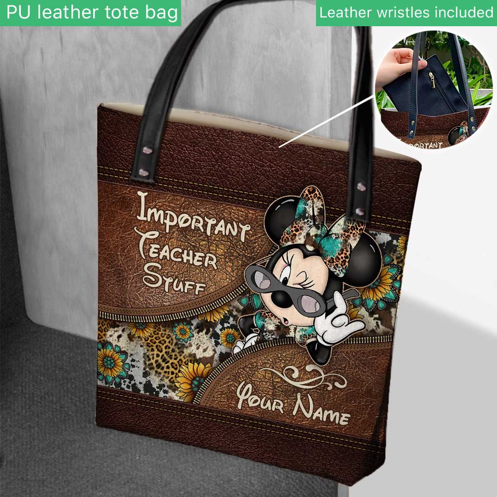 Personalized Tote Bag for Teachers with Custom Name Gift
