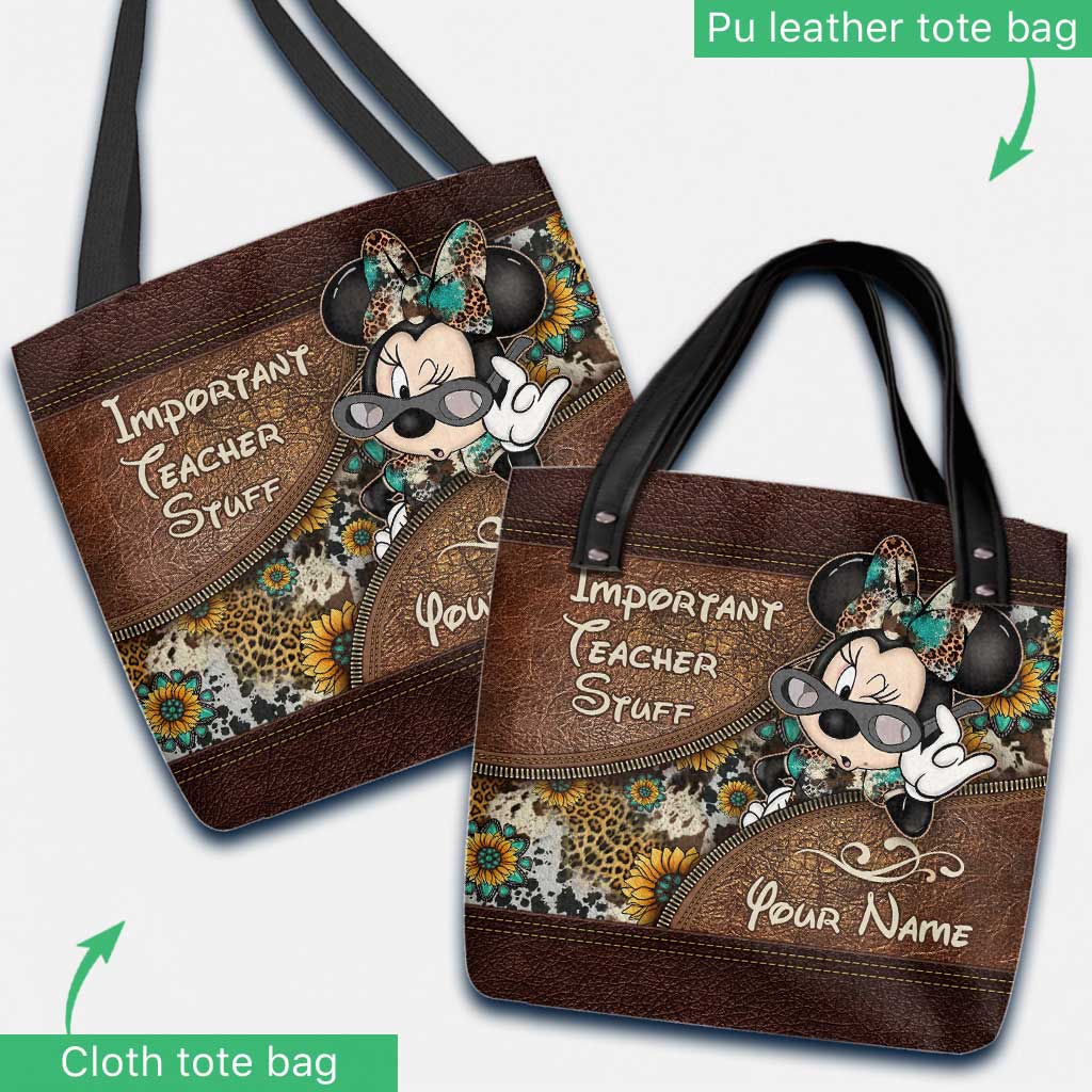 Personalized Tote Bag for Teachers with Custom Name Gift