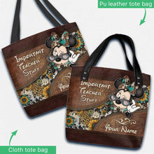 Load image into Gallery viewer, Personalized Tote Bag for Teachers with Custom Name Gift
