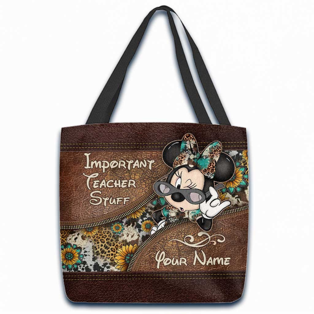 Personalized Tote Bag for Teachers with Custom Name Gift