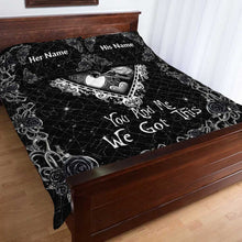 Load image into Gallery viewer, Personalized Nightmare Quilt Set Custom Names for Couples
