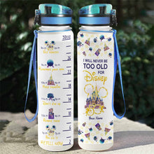 Load image into Gallery viewer, Personalized Disney Water Tracker Bottle Custom Name Gift

