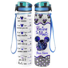 Load image into Gallery viewer, Personalized Water Tracker Bottle for Kids - Believe in Magic Theme
