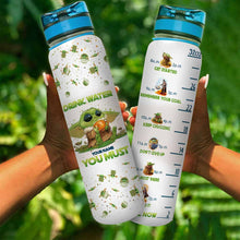Load image into Gallery viewer, Personalized Water Tracker Bottle with Infuser for Hydration
