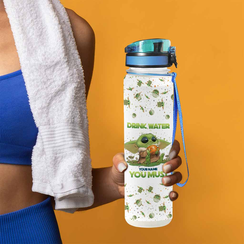Personalized Water Tracker Bottle with Infuser for Hydration