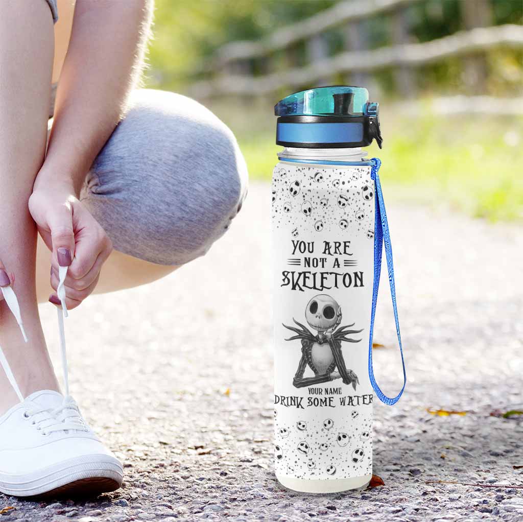 Personalized Nightmare Water Tracker Bottle Custom Name Gift