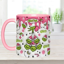 Load image into Gallery viewer, Personalized Christmas Accent Mug for Grandma Custom Name Gift

