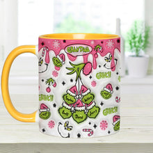 Load image into Gallery viewer, Personalized Christmas Accent Mug for Grandma Custom Name Gift
