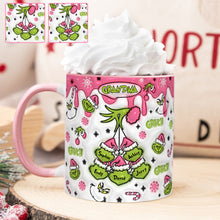 Load image into Gallery viewer, Personalized Christmas Accent Mug for Grandma Custom Name Gift

