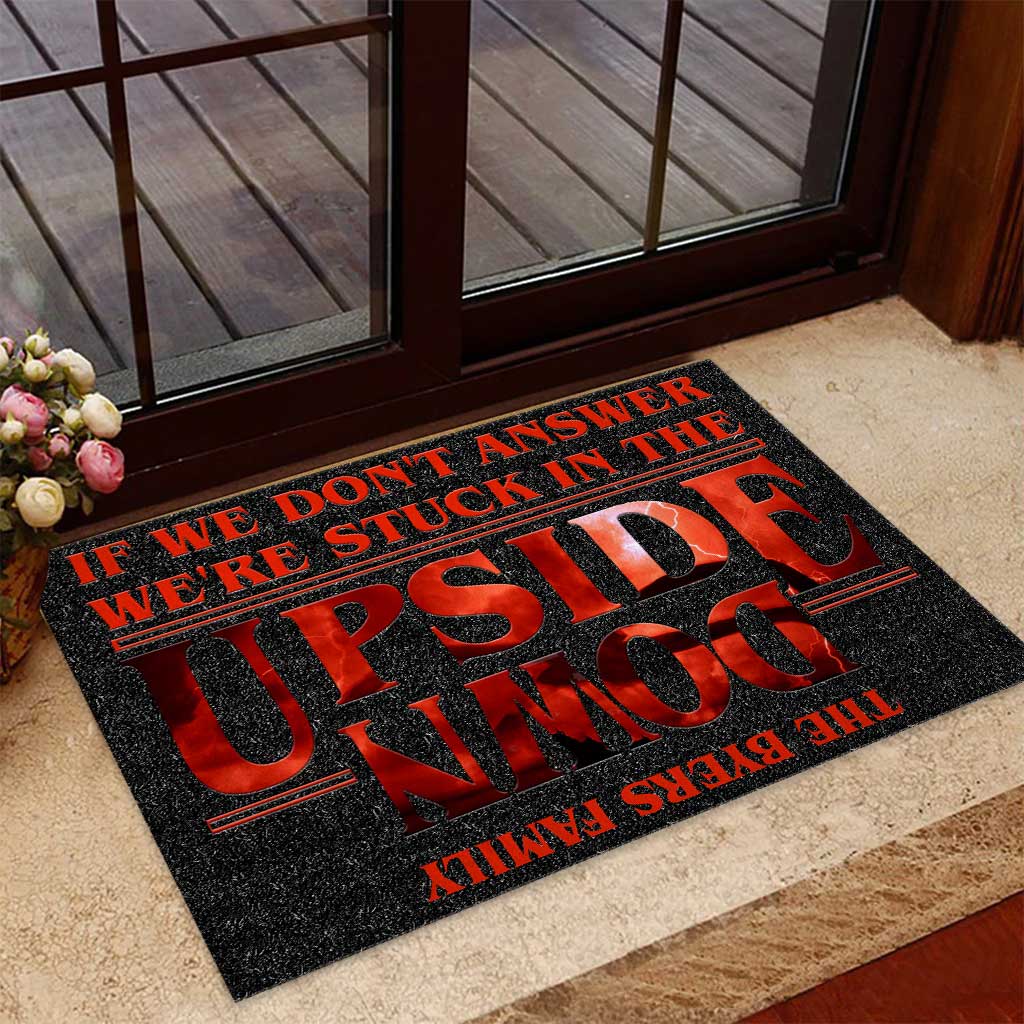 Personalized Stranger Things Doormat Custom Family Name Gift