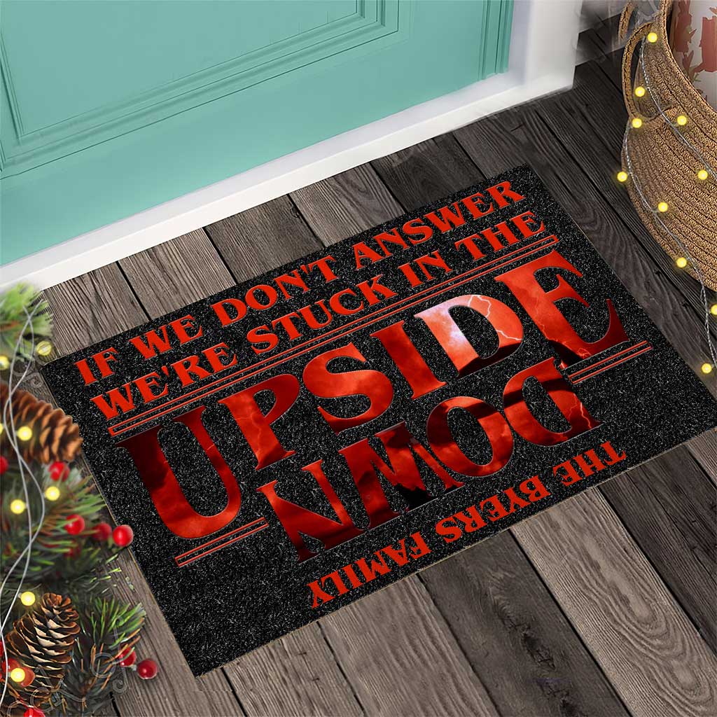 Personalized Stranger Things Doormat Custom Family Name Gift