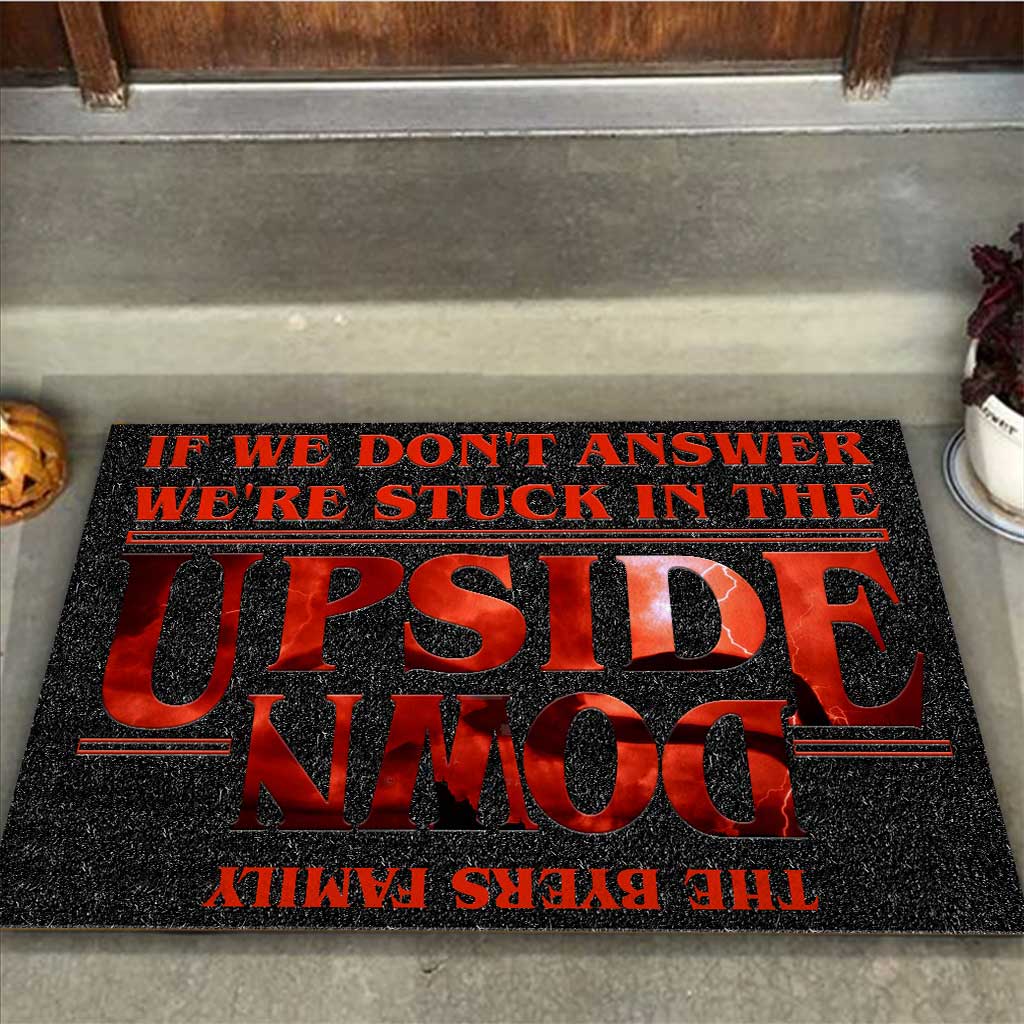 Personalized Stranger Things Doormat Custom Family Name Gift