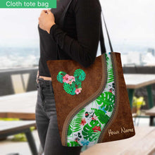 Load image into Gallery viewer, Personalized Tropical Mouse Ears Tote Bag Custom Name Gift
