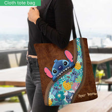Load image into Gallery viewer, Personalized Ohana Tote Bag Custom Name Tropical Design
