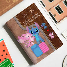 Load image into Gallery viewer, Personalized Passport Holder for Couples Travel with Names
