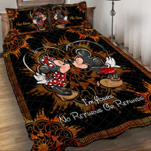 Load image into Gallery viewer, Personalized Mouse Quilt Set with Custom Names for Couples
