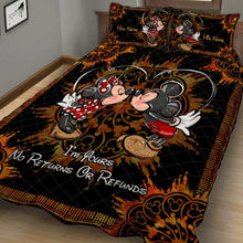 Load image into Gallery viewer, Personalized Mouse Quilt Set with Custom Names for Couples

