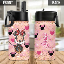 Load image into Gallery viewer, Personalized Kids Water Bottle with Magic Mouse Ears for Birthday
