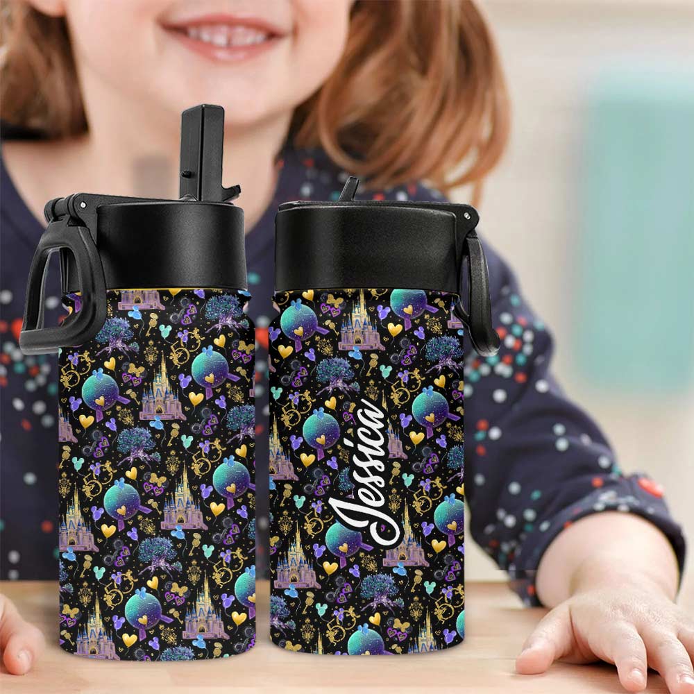 Personalized Kids Water Bottle with Magic Mouse Ears Design