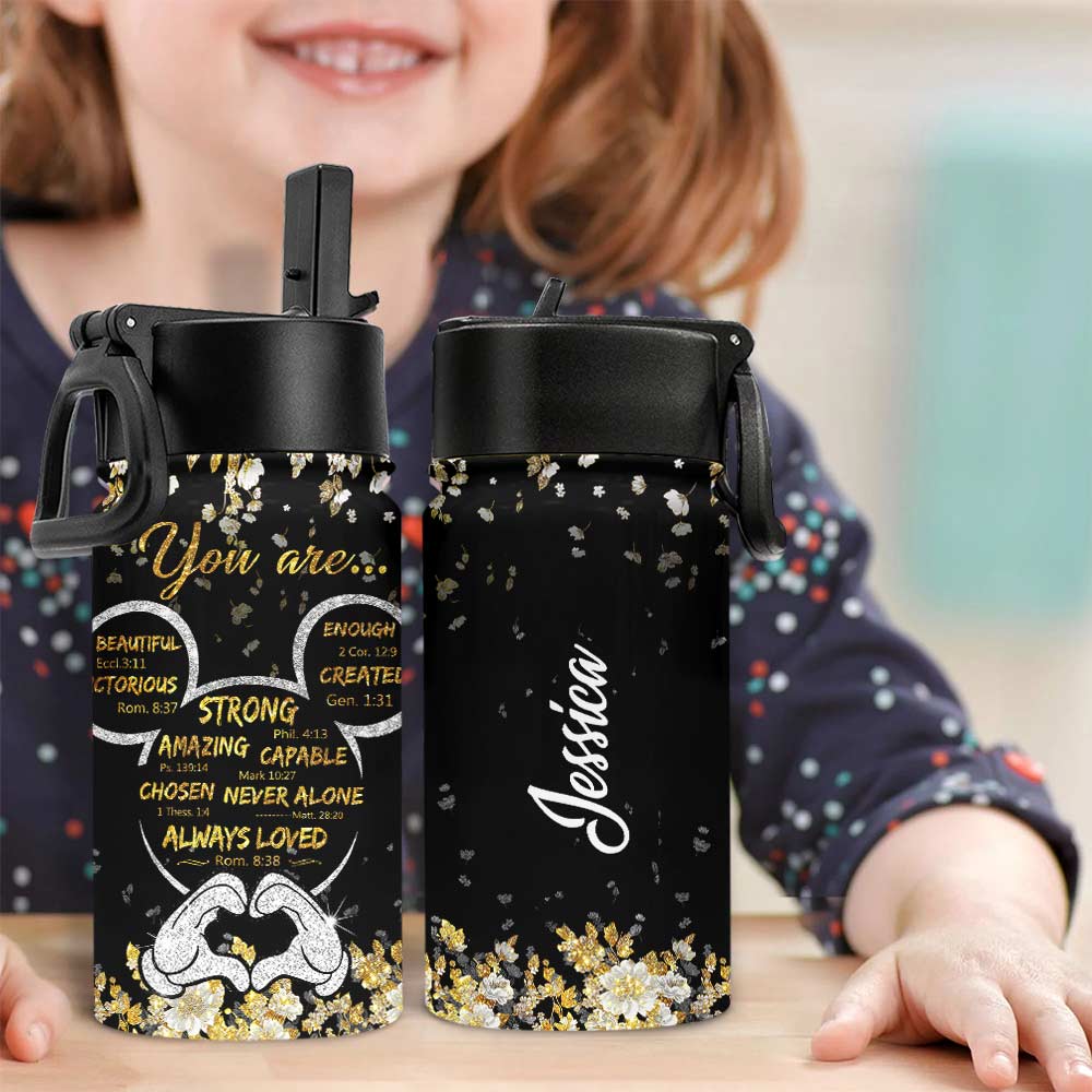 Personalized Kids Water Bottle with Custom Name & Design