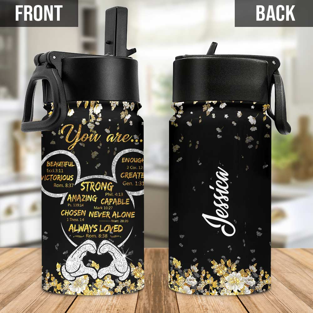 Personalized Kids Water Bottle with Custom Name & Design