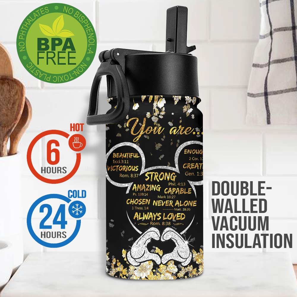 Personalized Kids Water Bottle with Custom Name & Design