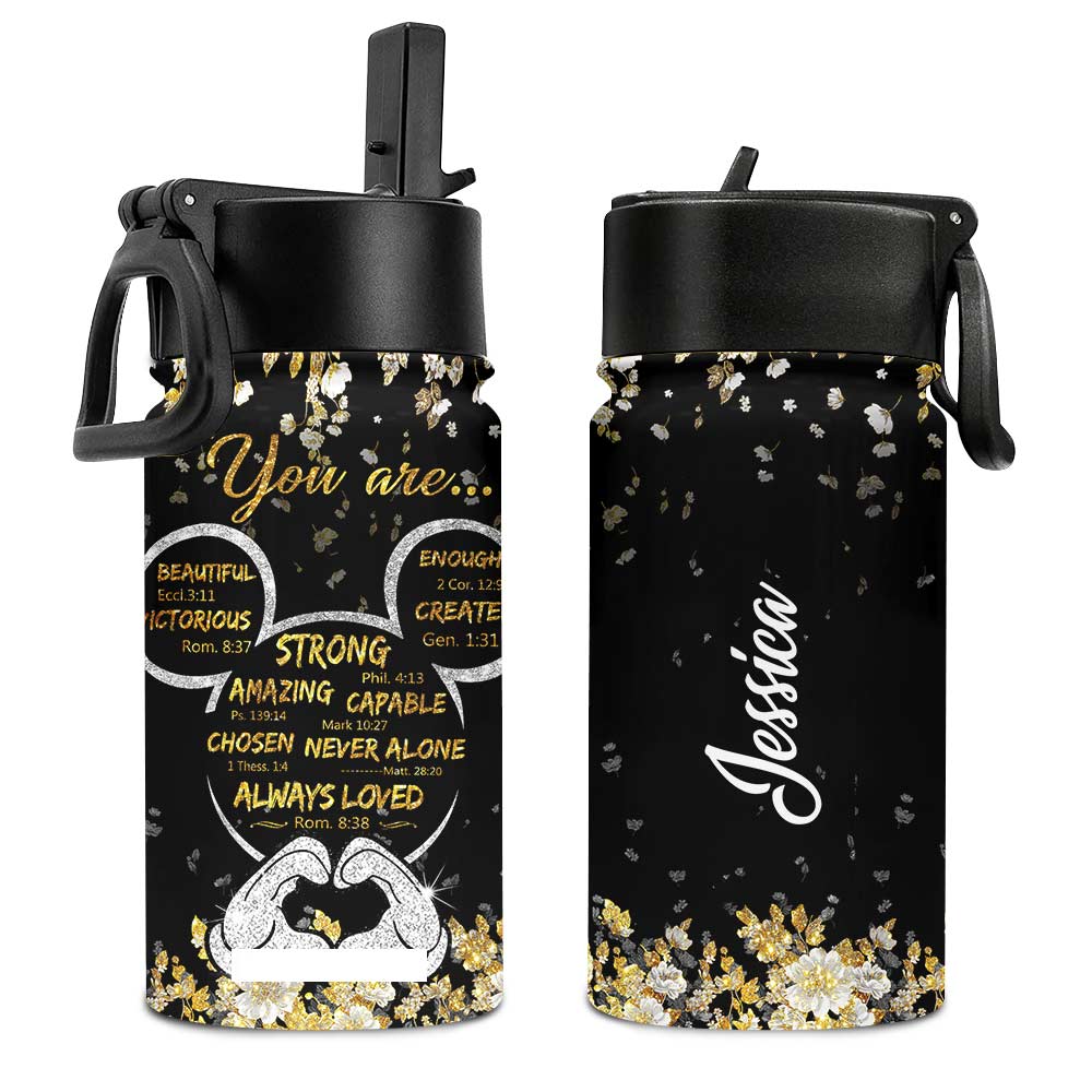 Personalized Kids Water Bottle with Custom Name & Design