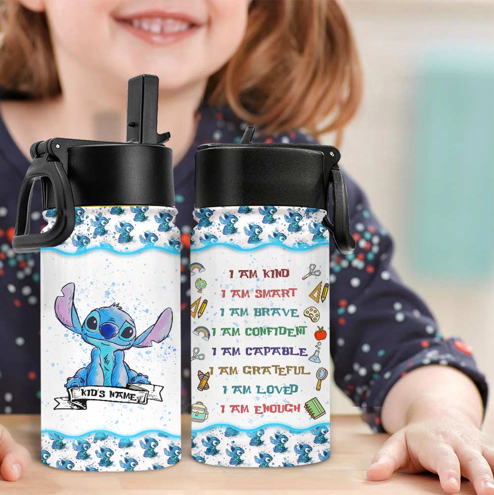 Personalized Kids Water Bottle Custom Name Ohana Gift