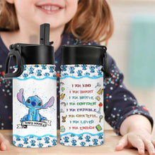 Load image into Gallery viewer, Personalized Kids Water Bottle Custom Name Ohana Gift
