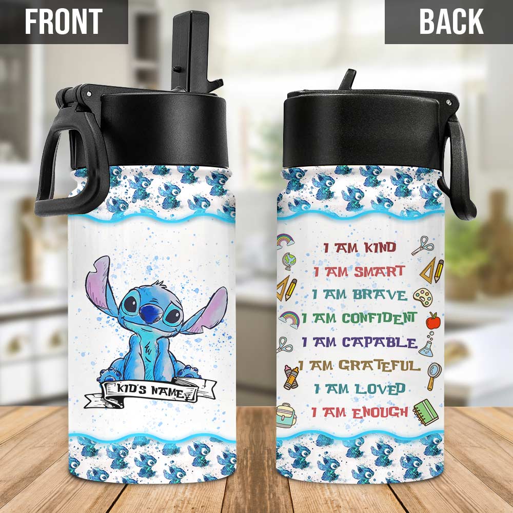 Personalized Kids Water Bottle Custom Name Ohana Gift