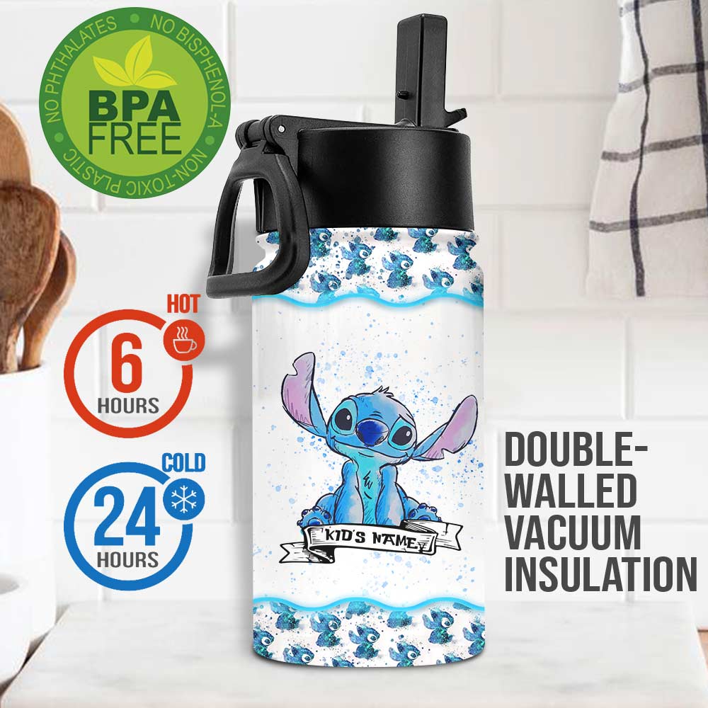 Personalized Kids Water Bottle Custom Name Ohana Gift