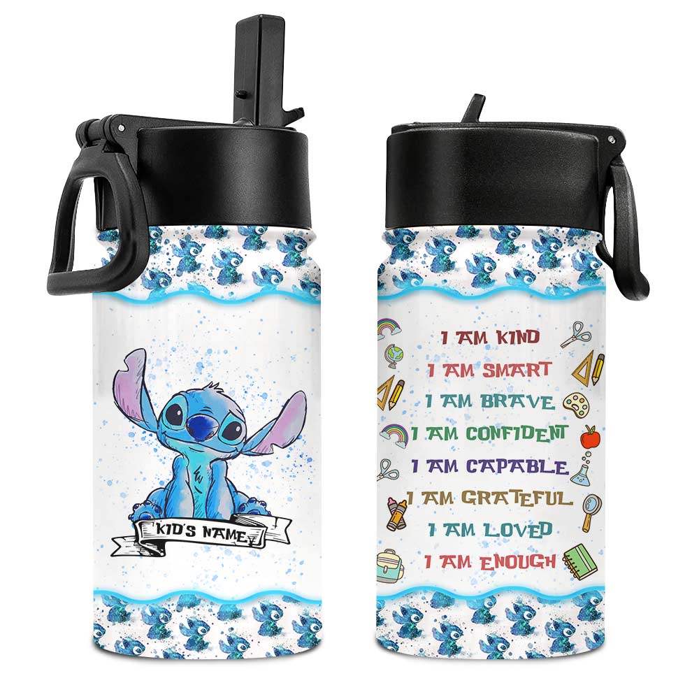Personalized Kids Water Bottle Custom Name Ohana Gift