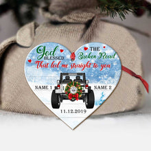 Load image into Gallery viewer, Personalized Heart-Shaped Christmas Ornament Custom Names Gift
