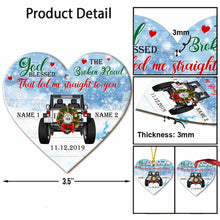 Load image into Gallery viewer, Personalized Heart-Shaped Christmas Ornament Custom Names Gift
